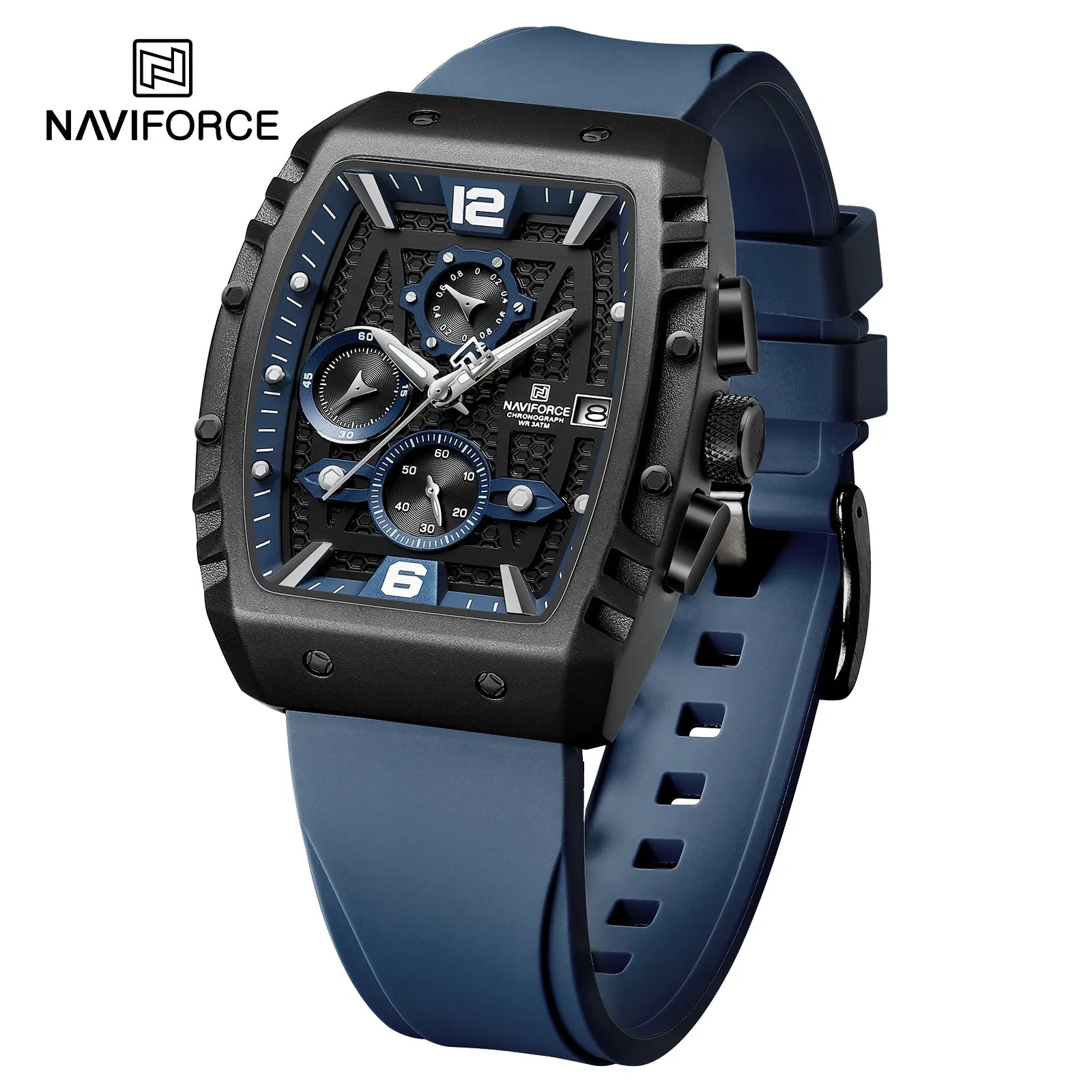 Naviforce NF8025 Men's Sport Quartz Analog Digital Watch