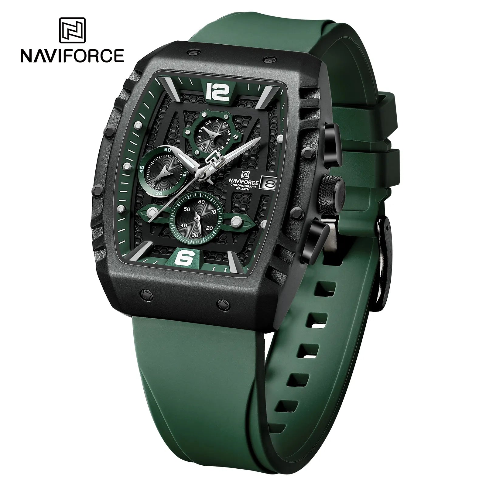 Naviforce NF8025 Men's Sport Quartz Analog Digital Watch