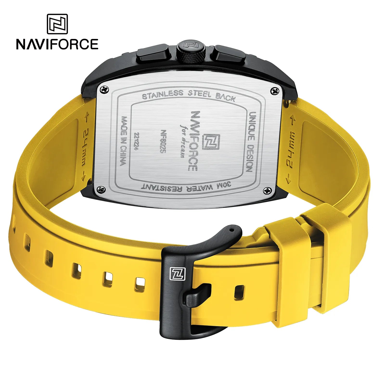 Naviforce NF8025 Men's Sport Quartz Analog Digital Watch
