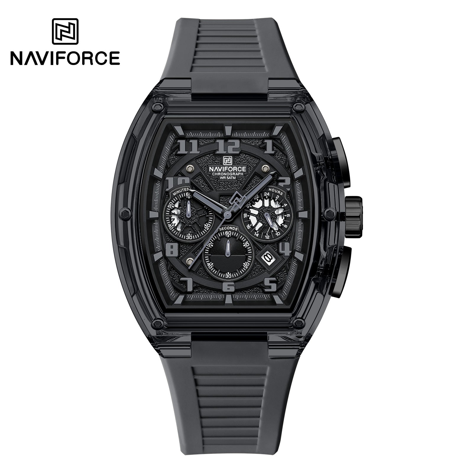 Naviforce NF6118 Men's Chronograph Silicone Strap Quartz Watch