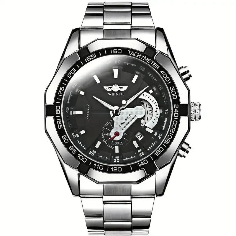 Men's Skeleton Mechanical Watch – Stylish, Automatic, Battery-Free