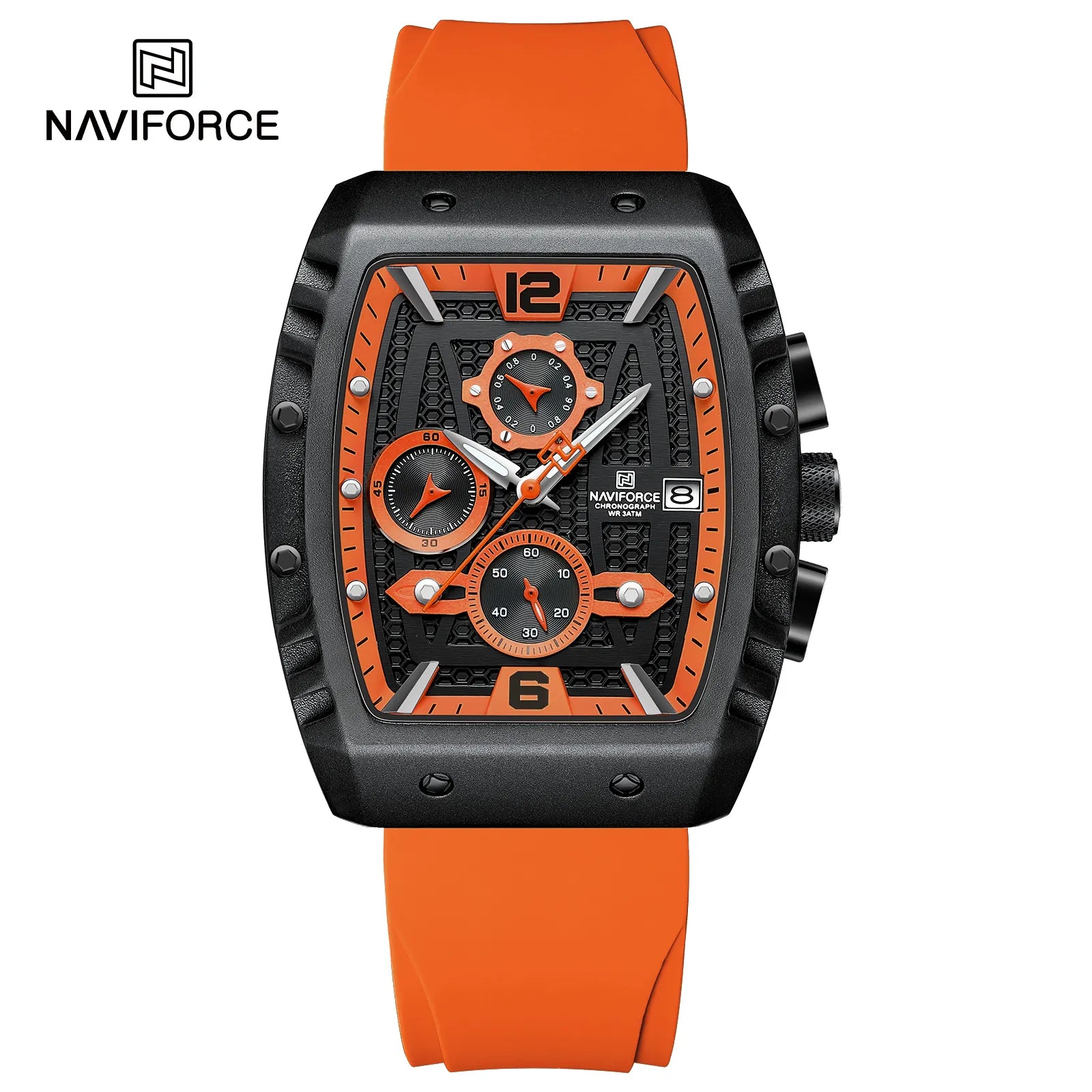Naviforce NF8025 Men's Sport Quartz Analog Digital Watch