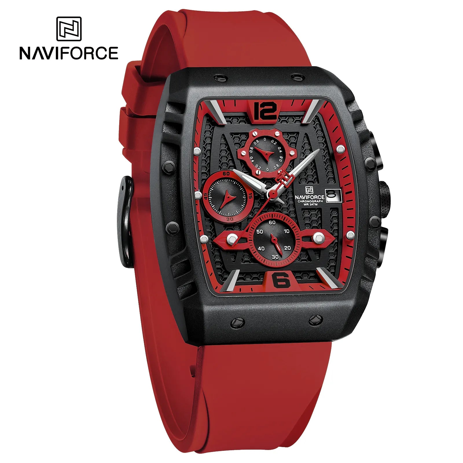 Naviforce NF8025 Men's Sport Quartz Analog Digital Watch