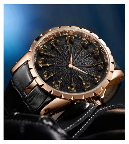 ONOLA 3809 Men's Luxury Gold Quartz Watch – Elegant Design, Waterproof