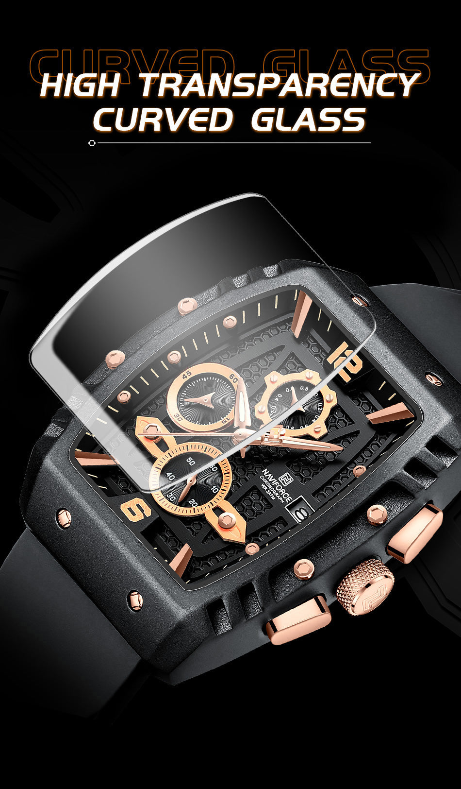 NAVIFORCE® Men’s Sport Multifunction Chronograph Watch