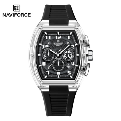 Naviforce NF6118 Men's Chronograph Silicone Strap Quartz Watch