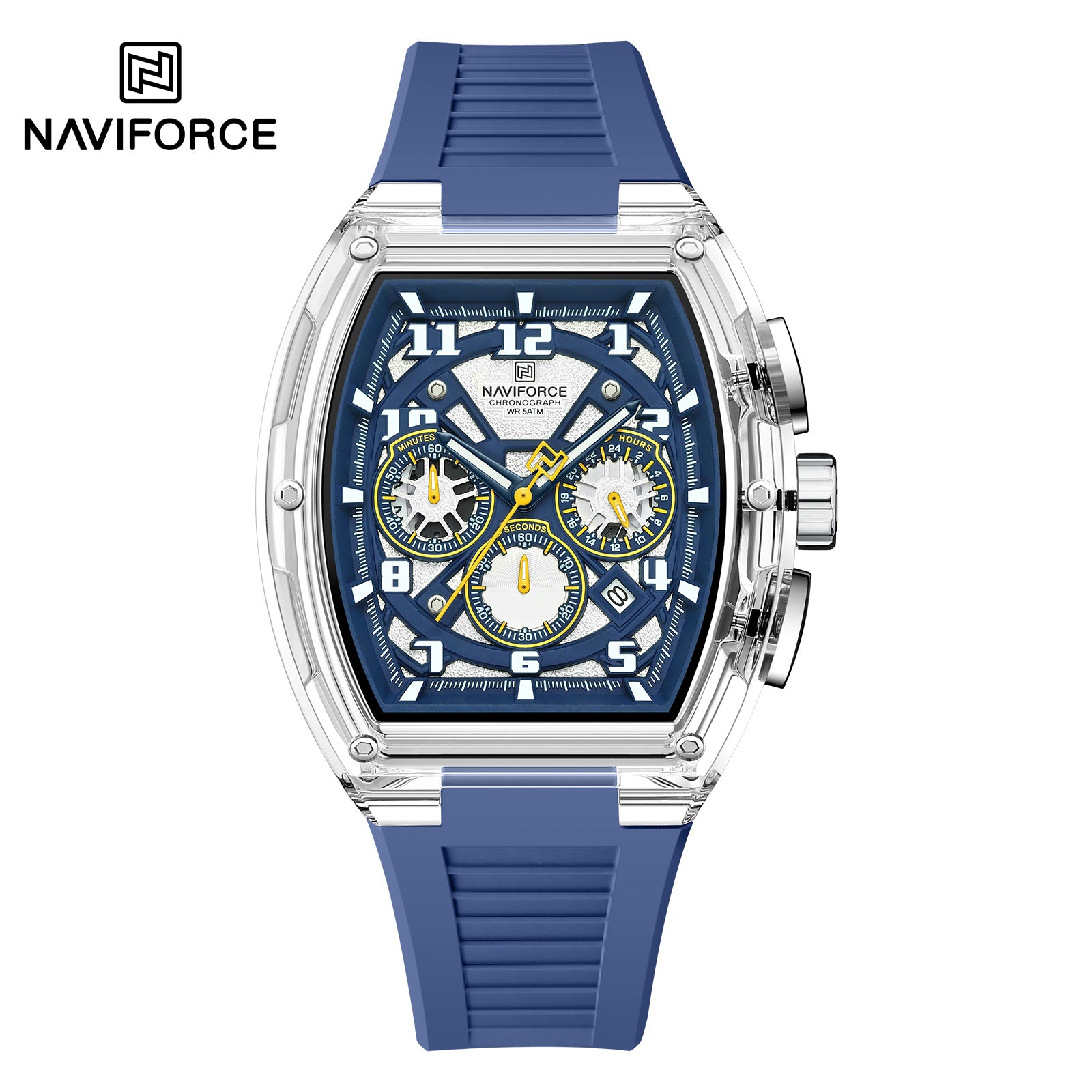Naviforce NF6118 Men's Chronograph Silicone Strap Quartz Watch