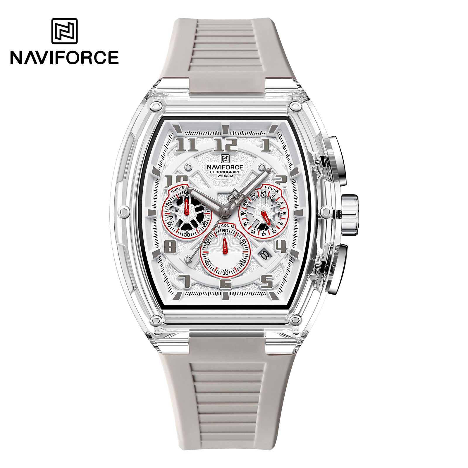 Naviforce NF6118 Men's Chronograph Silicone Strap Quartz Watch
